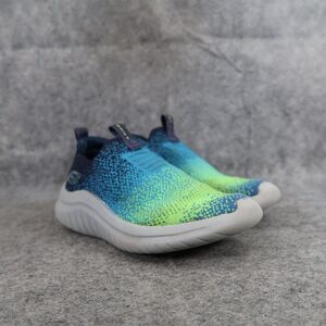 Skechers Shoes Kids 11 Sneakers Athletic Slip On Ultra Flex 2.0 Memory Foam Blue